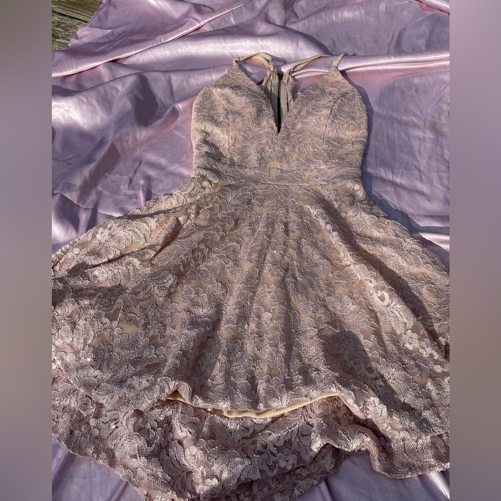 Cute pink hoco dress